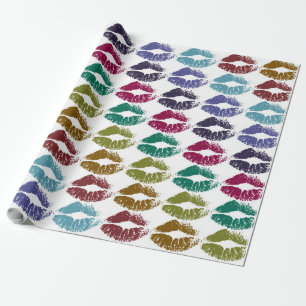 Stijlvolle kleurige Lips #35 Cadeaupapier