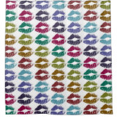 Stijlvolle kleurige Lips #35 Douchegordijn (Voorkant)