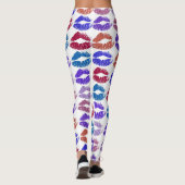Stijlvolle kleurige Lips #37 Leggings (Achterkant)