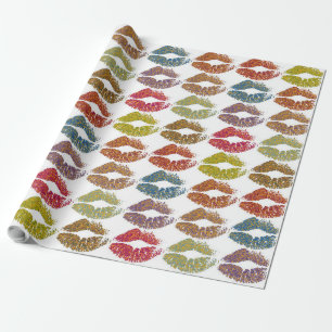 Stijlvolle kleurige Lips #38 Cadeaupapier