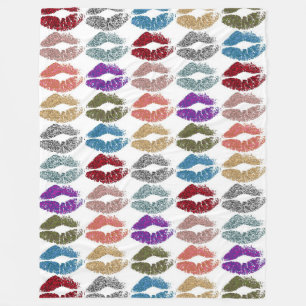 Stijlvolle kleurige Lips #39 Fleece Deken