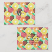 Stijlvolle kleurige zomer voor design visitekaartje (Voorkant / Achterkant)