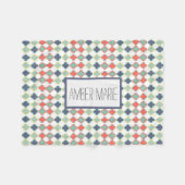 Stijlvolle kleurrijke Abstracte geometrische patro Fleece Deken (Voorkant (Horizontaal))