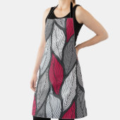 Stijlvolle kleurrijke bladeren naadloos patroon schort (Insitu)