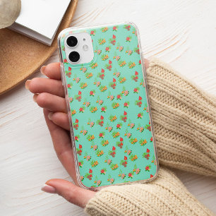 Stijlvolle kleurrijke bloemen botanisch patroon Case-Mate iPhone case