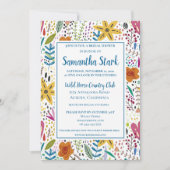 Stijlvolle, kleurrijke bloemen kaart (Voorkant)