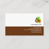 Stijlvolle, kleurrijke constructiesymbolen visitekaartje (Achterkant)