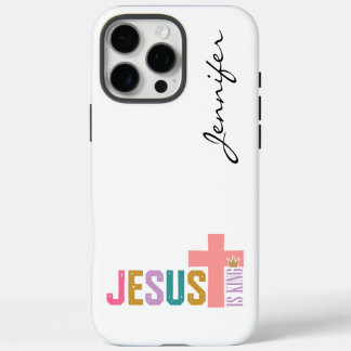 Stijlvolle kleurrijke Faith iPhone 16 Pro Max Hoesje