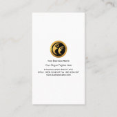 Stijlvolle, kleurrijke graffiti Grunge Monogram le Visitekaartje (Achterkant)