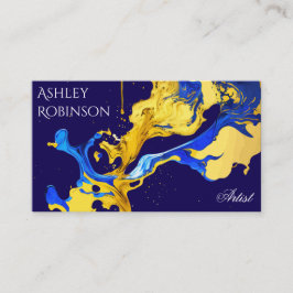 Stijlvolle kleurrijke kunstenaar verfdecorateur visitekaartje