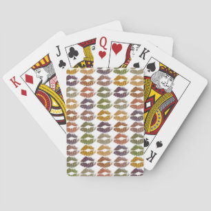 Stijlvolle Kleurrijke Lippen #25 Pokerkaarten