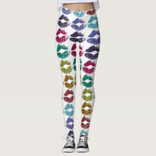 Stijlvolle Kleurrijke Lippen #35 Leggings