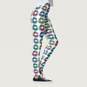 Stijlvolle, kleurrijke Lips #10 Leggings (Rechts)
