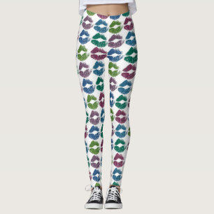 Stijlvolle, kleurrijke Lips #10 Leggings