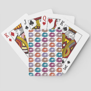 Stijlvolle, kleurrijke Lips #20 Pokerkaarten