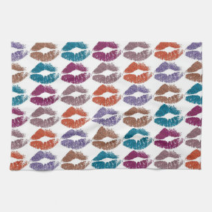 Stijlvolle, kleurrijke Lips #20 Theedoek