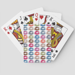 Stijlvolle, kleurrijke Lips #30 Pokerkaarten