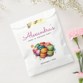 Stijlvolle Kleurrijke Macarons Sweet 16 Bak Waterv Bedankzakje