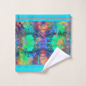 Stijlvolle, kleurrijke muziek Abstract Bad Handdoek (Wasdoekje)