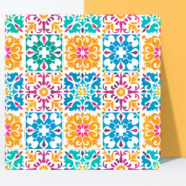 Stijlvolle kleurrijke patroon Mexicaanse Papel Pic Tegeltje