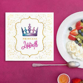 Stijlvolle Kleurrijke Prinsessenkroon Tiara Waterv Servet