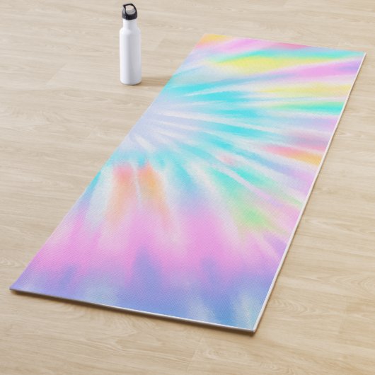Stijlvolle kleurrijke regenboog stropdas dye yoga yogamat (In situ)