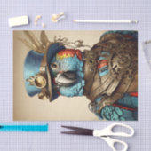 Stijlvolle kleurrijke Steampunk Parrot Art Tissuepapier (Craft)