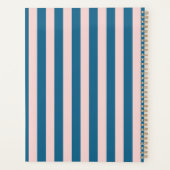 Stijlvolle kleurrijke strepen gepersonaliseerde pl planner (Achterkant)