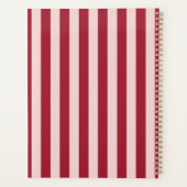 Stijlvolle kleurrijke strepen gepersonaliseerde pl planner (Achterkant)