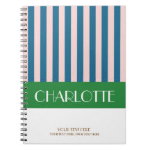 Stijlvolle Kleurrijke Strepen Persoonlijke Initial