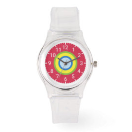 Stijlvolle Kleurrijke Transparante Horloge voor Vr