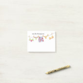 Stijlvolle kleurrijke tropische kust gepersonalise post-it® notes (Op bureau)