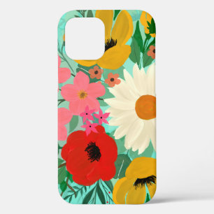 Stijlvolle, kleurrijke Waterverf Floral Mint Desig Case-Mate iPhone Case