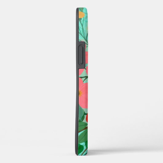 Stijlvolle, kleurrijke Waterverf Floral Mint Desig Case-Mate iPhone Case (Achterkant / Rechts)