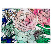 Stijlvolle kleurrijke Waterverf Floral Patroon Groot Cadeauzakje (Voorkant)