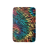 Stijlvolle kleurrijke zebra strepen patroon badmat (Voorkant Verticaal)