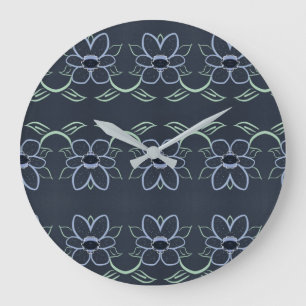 Stijlvolle klok met marineblauw