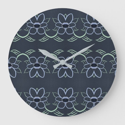 Stijlvolle klok met marineblauw (Voorkant)