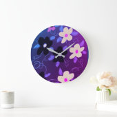 Stijlvolle klok met paars (Huis)