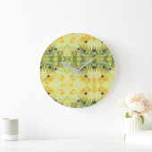 Stijlvolle klok met Paarse harten (Huis)