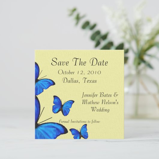 Stijlvolle knoppen Bewaar de datumaankondigingen Save The Date (Staand voorkant)