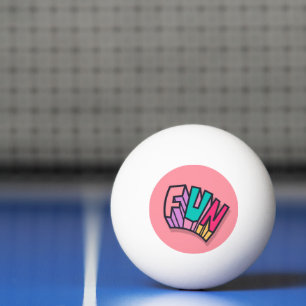 Stijlvolle koele "leuke" gedurfde kleuren trendy s pingpongbal