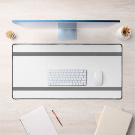 Stijlvolle koele witte bovenste basis vet grijze r bureaumat