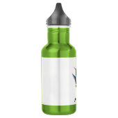 Stijlvolle kolibrie op wit waterfles (Links)