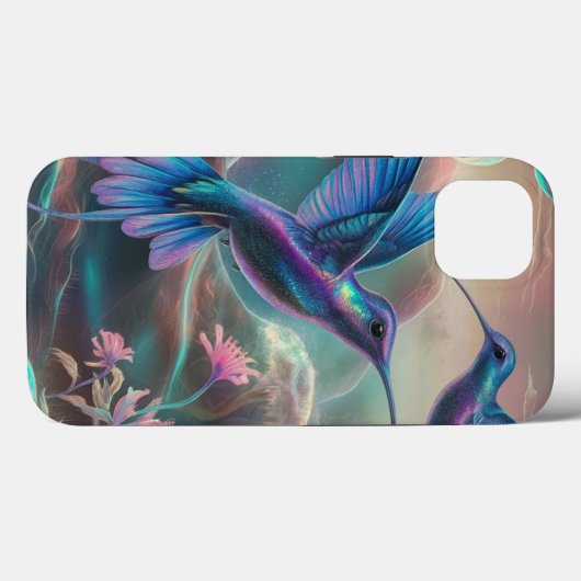 Stijlvolle kolibries Case-Mate iPhone case (Achterkant (horizontaal))