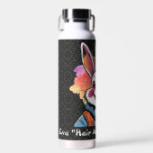 Stijlvolle konijn geschenken voor kapper haar styl waterfles (Voorkant)