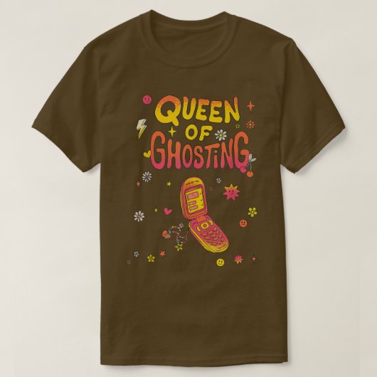 Stijlvolle koningin van Ghosting Sarcastic & Fun 7 T-shirt (Design voorkant)
