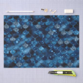 Stijlvolle koninklijk blauwe glitterschubben van z tissuepapier (Craft)