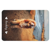 Stijlvolle kop foto foto | wit magneet (Horizontaal)