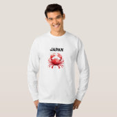 Stijlvolle krabvisser geïnspireerd Japan T-shirt (Voorkant volledig)